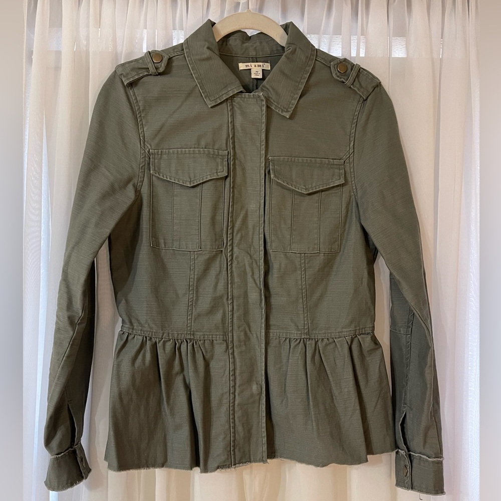 Green Army-Style Jacket